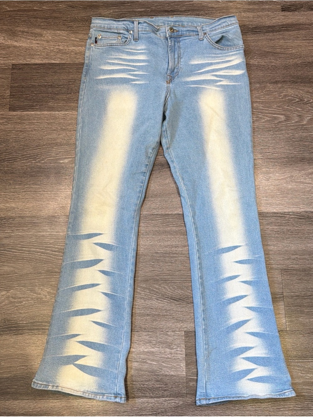 Vintage Just USA Jeans Flare Logo Light Blue Women’s 17 Made In USA
